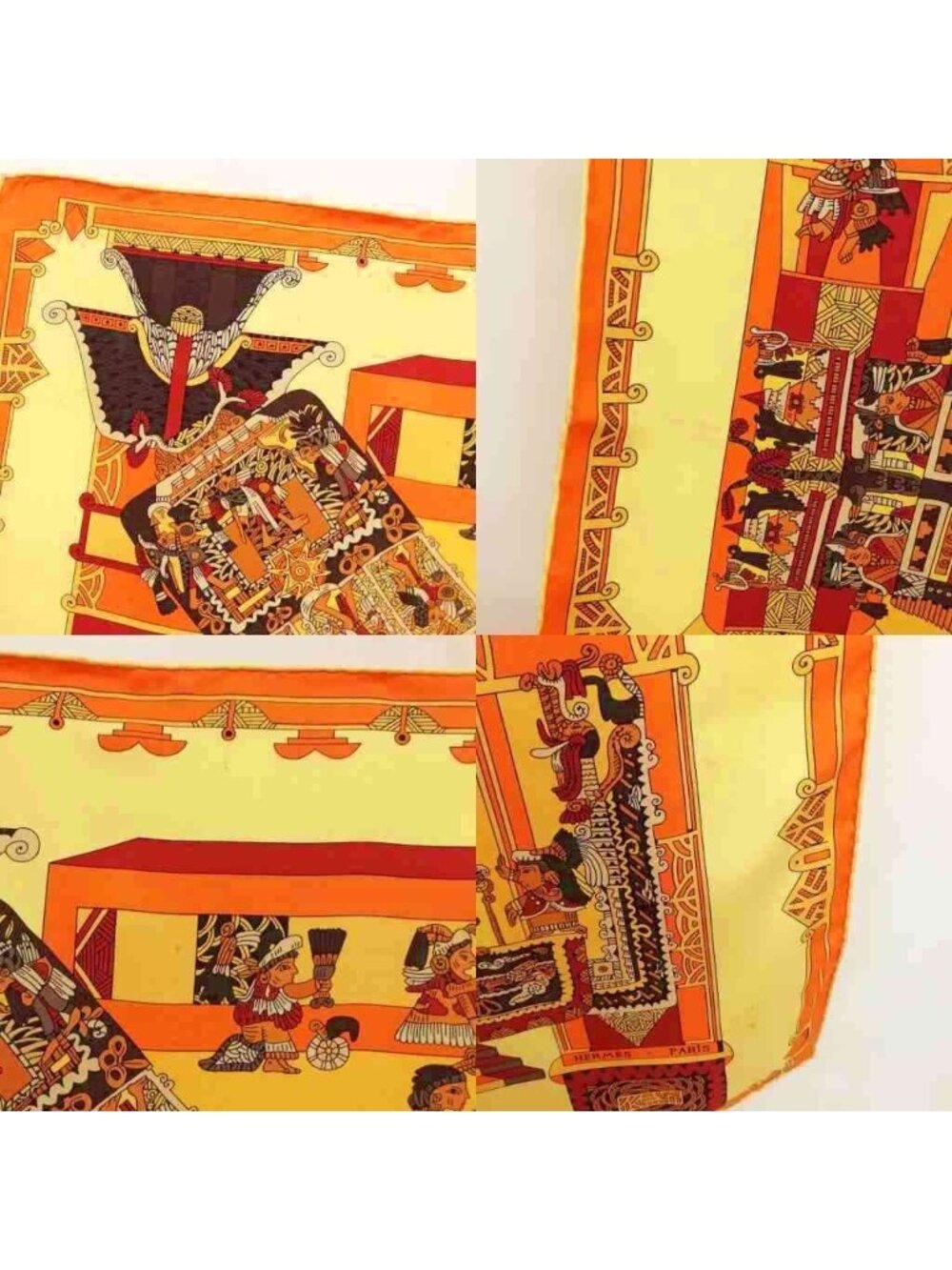 Hermes Astres Et Soleils Celestial Bodies and the Sun Carre 90 Large Scarf - Picture 8 of 9